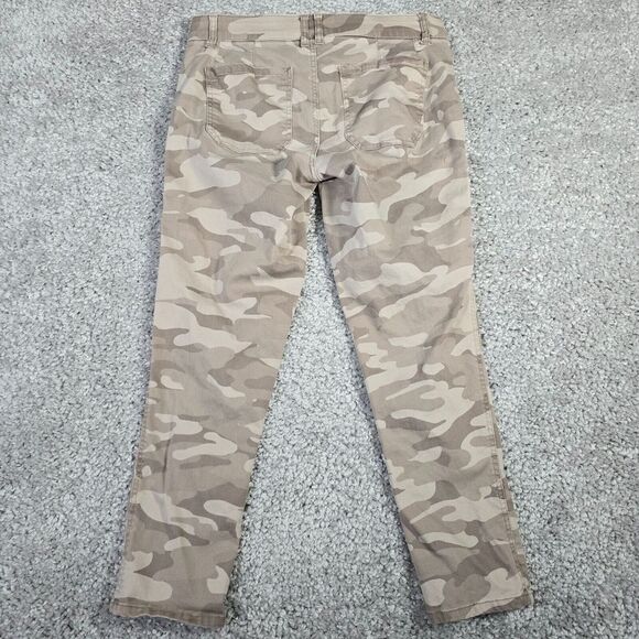 Democracy Jeans Womens 6 Brown Camo Skinny Ankle Ab Technology Stretch - Picture 8 of 14